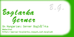 boglarka gerner business card